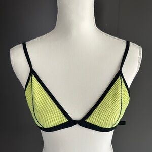 Triangl Swimwear Neon Yellow Bikini Top Size M